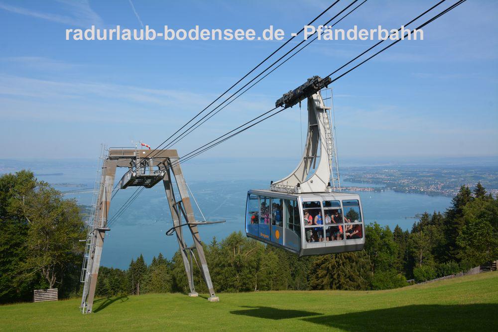 Radurlaub am Bodensee - Die Pfänderbahn in Bregenz