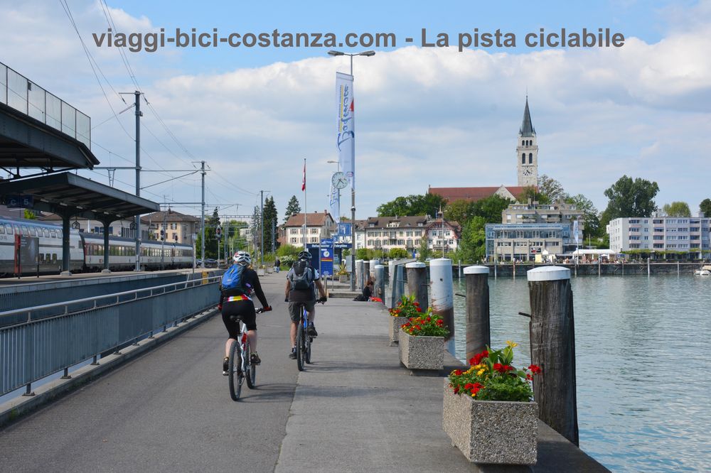La pista ciclabile - Lago di Costanza - Romanshorn