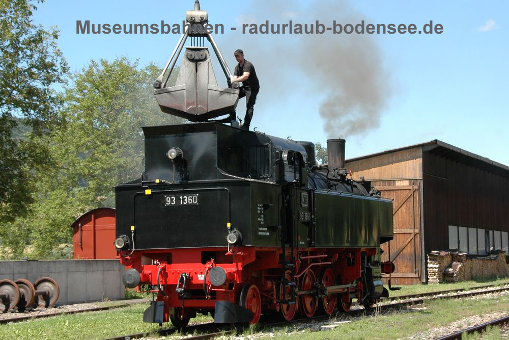 Museumsbahnen am Bodensee - Sauschwänzlebahn - Lok 93 1360 - Bj 1927 - ex 378.60 BBÖ