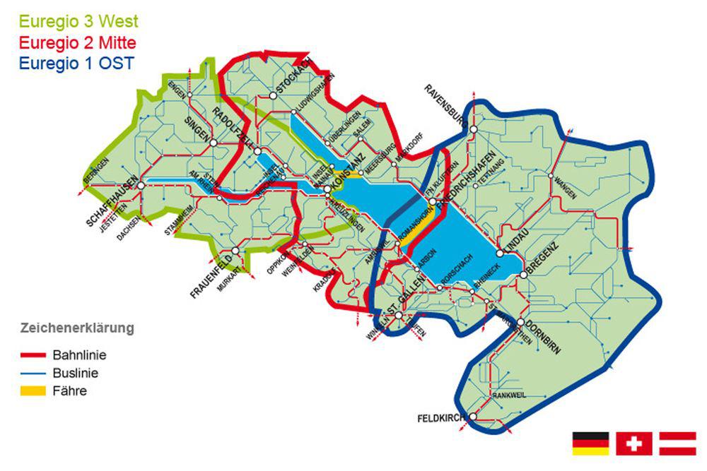 Fietsvakantie aan de Bodensee - De Euregio-dagpas