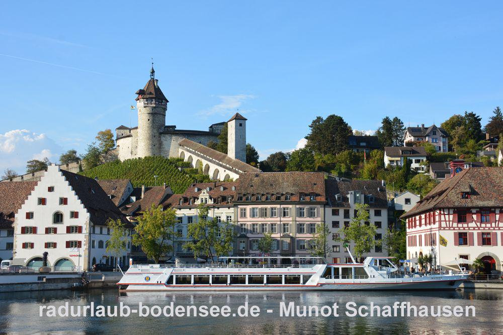 Fietsvakantie aan de Bodensee - Burcht Munot in Schaffhausen